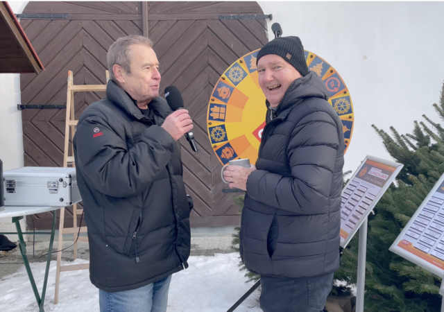 Udo Huber (li.). moderierte die Live-Einstiege von Radio Burgenland.  | Foto: Elisabeth Kloiber