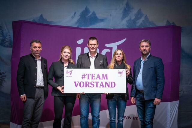 Der neue Vorstand: Martin Winkler, Bianca Brüggler, Obmann Paul Auderer, Katja Rauchberger und Martin Sterzinger (v.l.). | Foto: Imst Tourismus