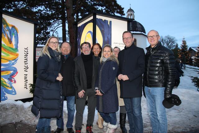 Rundgang mit Johann Weyringer am Laternenpfad zwischen Oberndorf und Laufen.