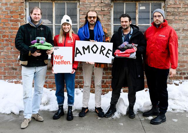 Gemeinsame Sache machen jetzt die Band Wanda und die Caritas. Am 22. Dezember gibt es von ihnen ein Benefizkonzert in der Wiener Stadthalle. | Foto: David Višnjić
