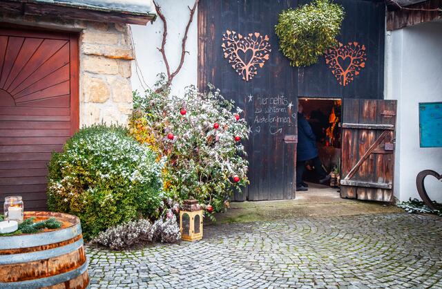 Weihnachtsmarkt im Weingut Regner.  | Foto: Regina Courtier