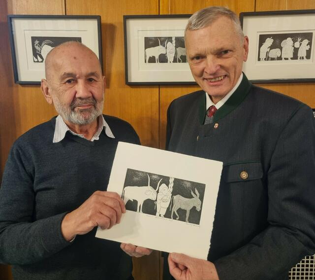 Christof Paulowitz (links) und der Landtagabgeordnete Josef Schöchl. | Foto: Schöchl