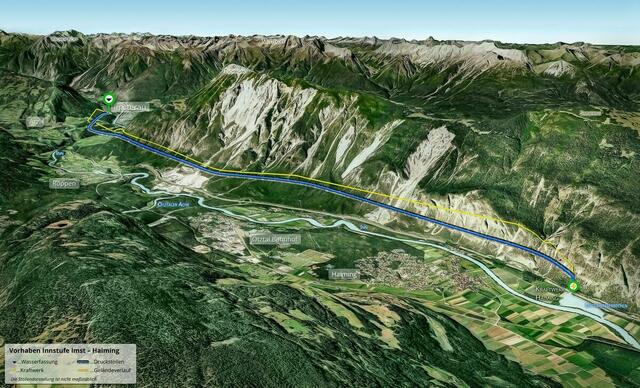 14 Kilometer durch das Tschirgantmassiv würde der Stollen des Ausleitungskraftwerks Imst-Haiming reichen. | Foto: Tiwag