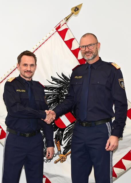 Markus Hufnagl mit Andreas Pilsl. | Foto: LPD/Brandl
