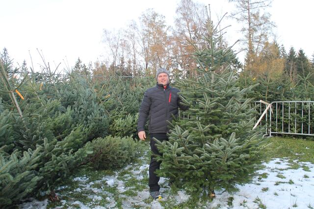 Florian Richtsfeld ist ein Christbaumbauer aus St. Peter. | Foto: BRS