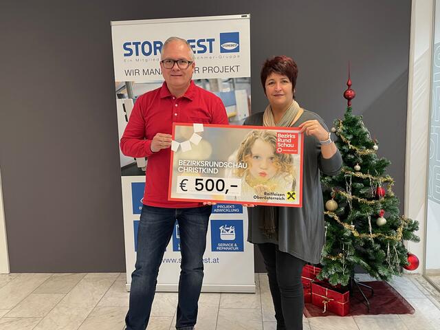 Storebest Geschäftsführer Martin Klapka und Petra Poxrucker.  | Foto: BRS
