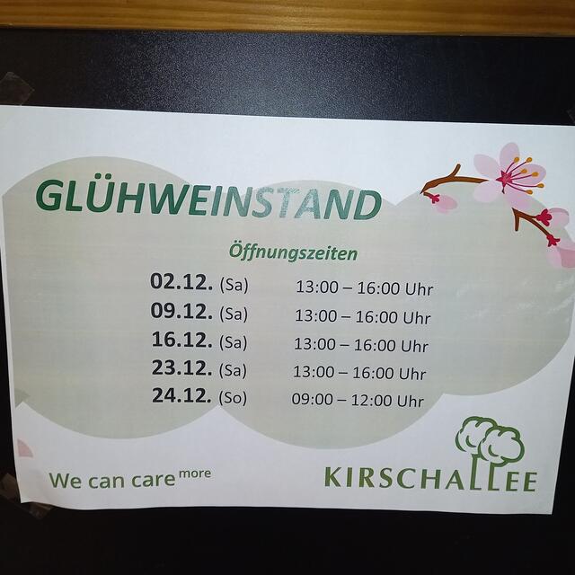 Weiter Termine zum gemeinsamen Glühweintrinken. | Foto: Birgit Lichtenberger