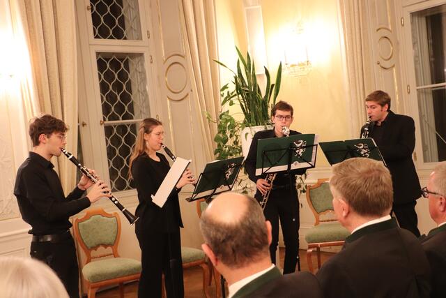 Musikalisch umrahmte den Festakt das Klarinetten-Quartett des Johann Joseph Fux Konservatoriums. | Foto: Edith Ertl