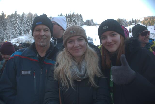 Aus dem nahen Kirchbach: Raimund, Cornelia und Larissa Rauscher