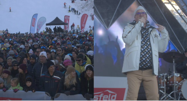 Hunderte Zuschauer waren beim DJ Ötzi-Konzert am Nassfeld.