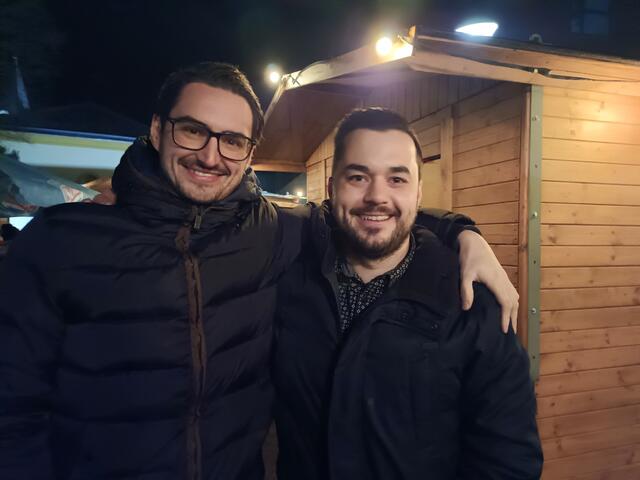 Andreas und Christian waren in bester Stimmung