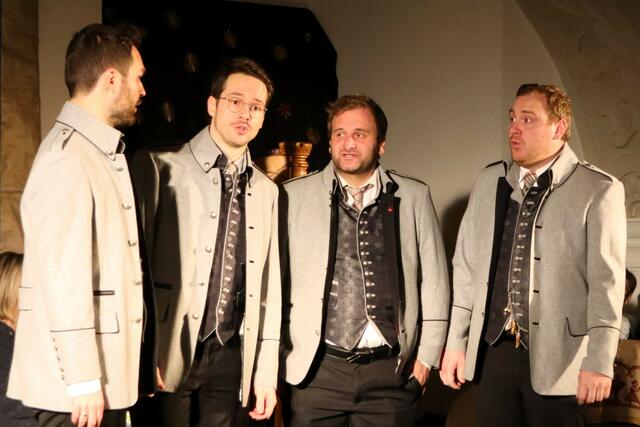 Das Quartett Mirnock in Aktion