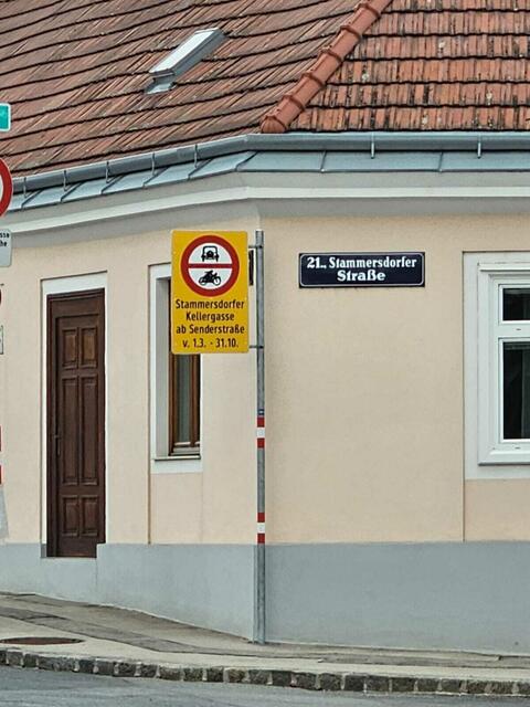 In der Stammersdorfer Kellergasse trat von März bis Oktober ein Fahrverbot in Kraft.  | Foto: ÖVP Floridsdorf