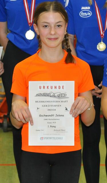 Tagesbeste Jelena Gschwandtl von der Sport-Mittelschule Bischofshofen. | Foto: SMS Bischofshofen