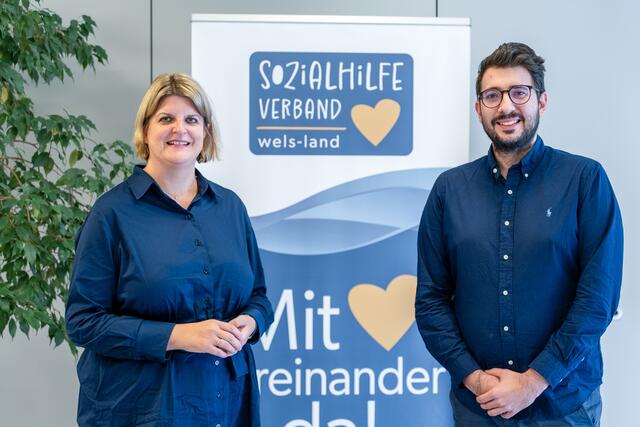 (V.l.): Die Obfrau des Sozialhilfeverbandes Wels-Land, Elisabeth Schwetz, gemeinsam mit dem Leiter des BAPH in Lambach, Mario Zinhobler.  | Foto: BRS