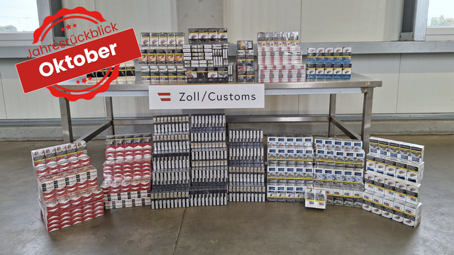 Das Zollamt sicherte 31.880 unversteuerte Zigaretten. | Foto: BMF
