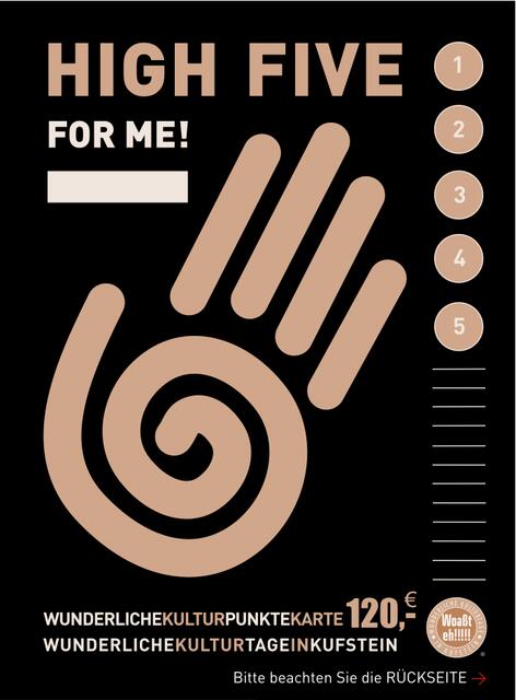 Das ideale Weihnachtsgeschenk - Die Wunderliche Kultur-Punktekarte "High Five"