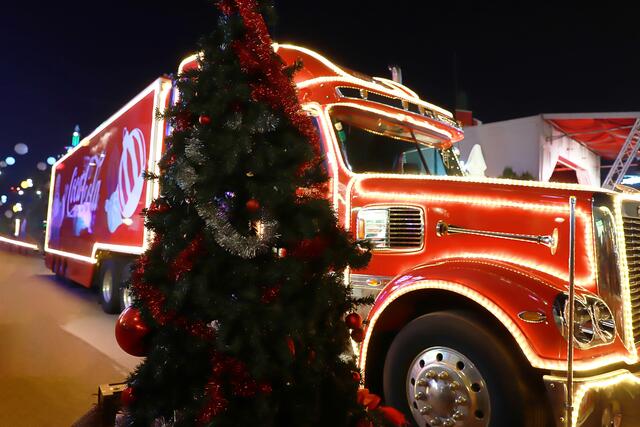 Foto: Coca Cola Weihnachtstruck im Prater 2023 Foto@Nicole Kawan