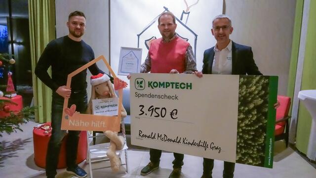 Das Unternehmen übernimmt eine Patenschaft und will so die Unterstützung für Kinder aufzeigen.  | Foto: Komptech