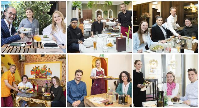 Zu Tisch mit der Grazer Wirtschaft: Die Redakteurinnen und Redakteure der "Woche" erhielten beim "Business-Lunch" viele spannende Einblicke. | Foto: Konstantinov/Brand Images