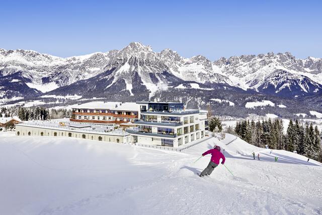 Das Hotel Kaiserhof in Ellmau schaffte es auf Platz 16 der Top 50 Pistenhotels.  | Foto: Michael Huber