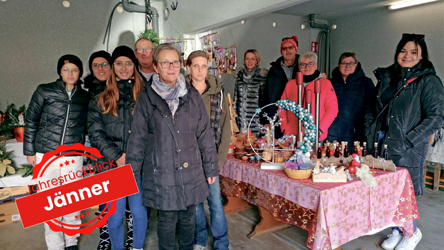 Im Bild: freiwillige Mitarbeiter beim Weihnachtsmarkt in Brunn am Wald | Foto: Richard Rauscher