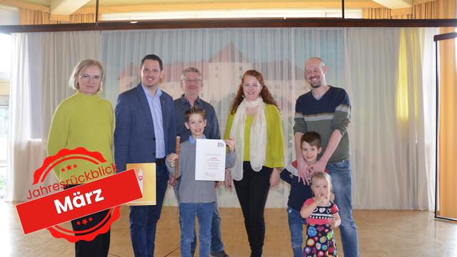 Maria Rigler, Jürgen Rummel, Erich Ott, Jonathan Jandl, Eva Binder, Elias, Florentin und Livia Jandl. | Foto: Neulengbach