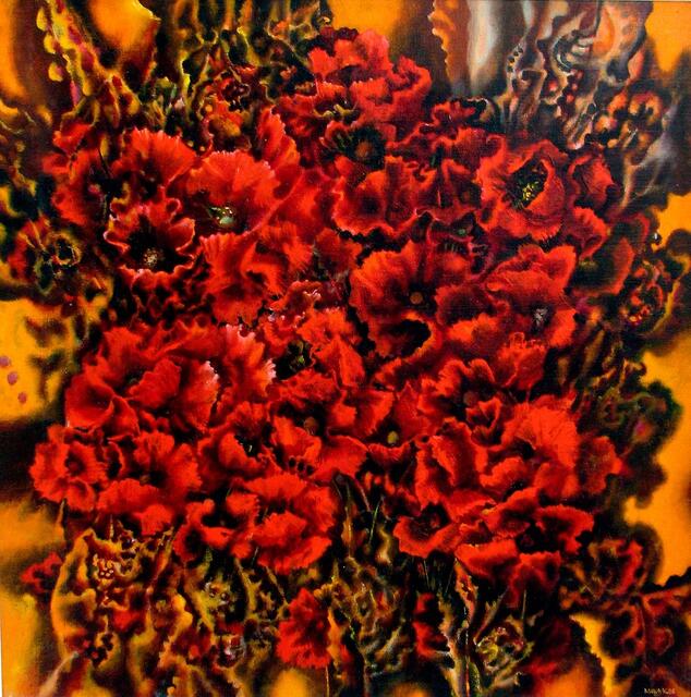 Rote Mohnflamme.1986.