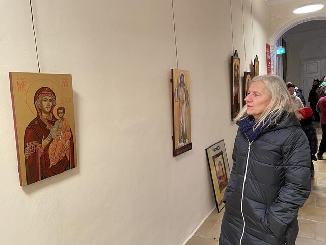 Auch Ikonenbilder waren im Schloss Kittsee ausgestellt.