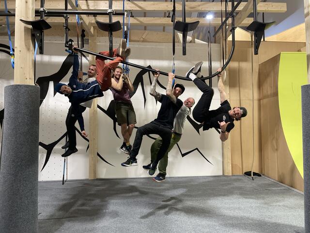Der Ninja-Warrior-Parcours im Boulderpoint Leoben eröffnete im Dezember. | Foto: RegionalMedien Steiermark