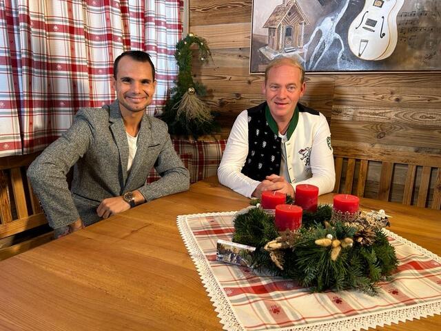 Daniel Düsenflitz hier mit Fritz Kristoferitsch von den Edlseern in Birkfeld | Foto: Stimmungsgarten TV