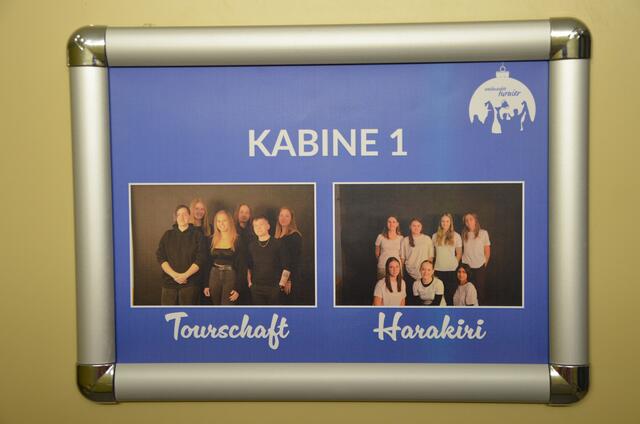 Es gab sogar passende Beschriftungen der Kabinen - an jedes Detail wurde gedacht. | Foto: Anika Paul