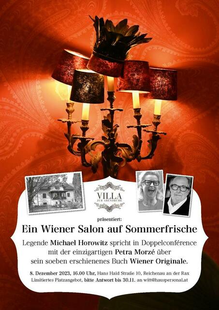 In der Villa Zur Abendruhe in Reichenau soll alte Wiener Salonkultur à la Berta Zuckerkandl wieder aufleben.