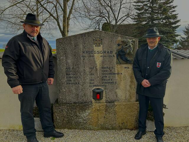 ÖKB-Obmann Josef Kohzina und ÖKB-Schriftführer Horst Höfner | Foto: Christine Kohzina 