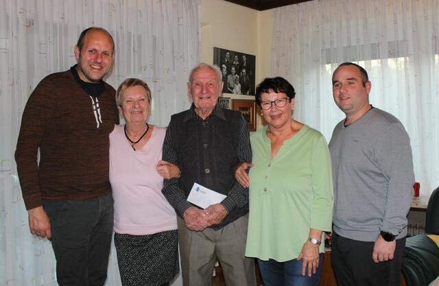Karl Freingruber feierte den 94. Geburtstag. | Foto: Gemeinde Rechnitz