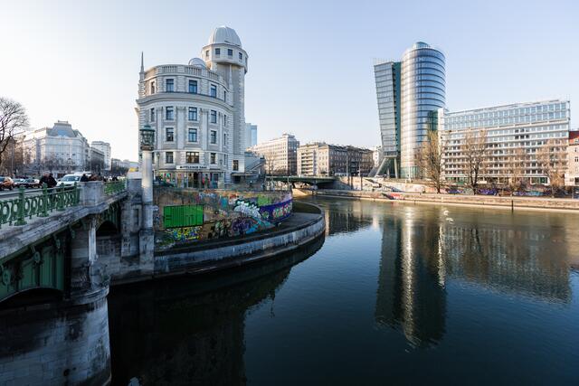 Der Donaukanal in Wien.  | Foto: Markus Sibrawa, VHS Wiener Urania