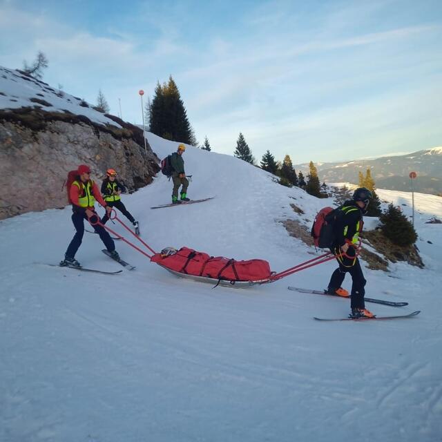 Die Bergrettung im Einsatz | Foto: Bergrettung Villach