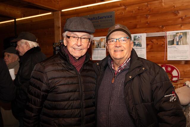 Johann Hohenschläger und Josef Fietz waren auch beim gemütlichen Vorsilvester.