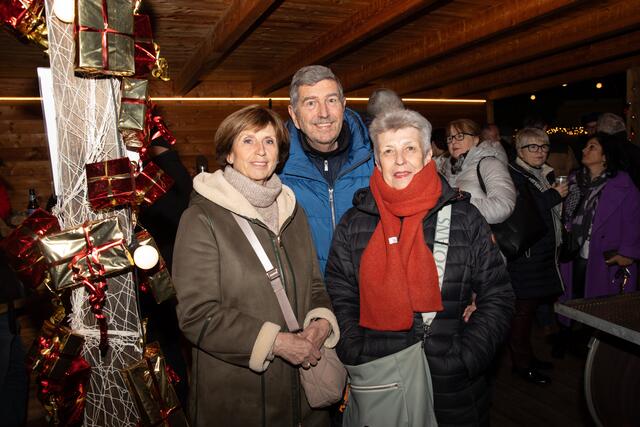 Traude Lang, Rudi und Maria Klosterer genossen einen geselligen Abend.