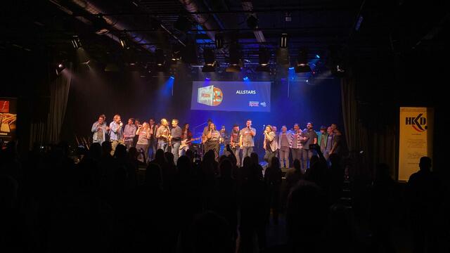 Die "Allstars" füllten die Bühne zum Abschluss