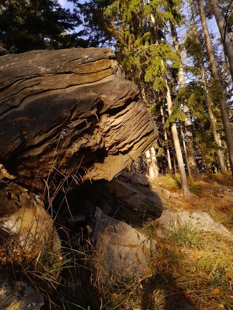 und ich komme dann bei der Felsformation an.