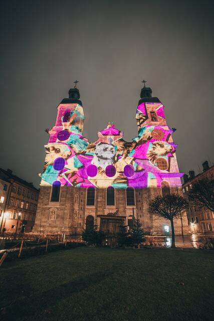 Fassadenmapping auf dem Dom | Foto: Hageman