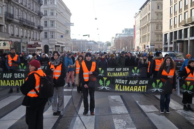 Protestmarsch der "Letzten Generation". | Foto: Letzte Generation (AT)