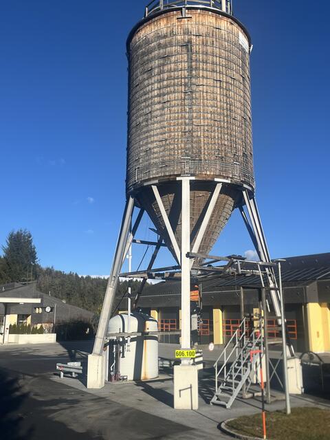 Das Silo mit 250 Tonnen Salz dient vor allem für die Solemischung im Winter. | Foto: Asfinag
