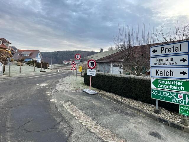 Wichtige Verbindungsstraße: Der Pretalweg in Kapfenstein stand ebenfalls auf der Sanierungsliste. | Foto: Regionalmedien Steiermark