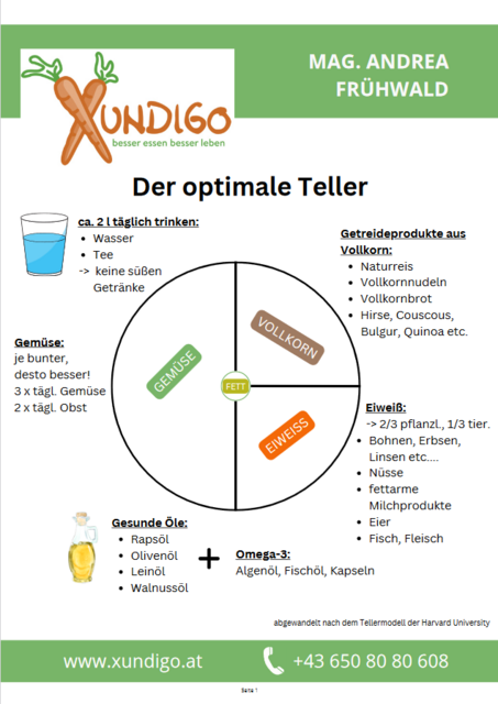 Der optimale Ernährungsteller. | Foto: Victoria Edlinger