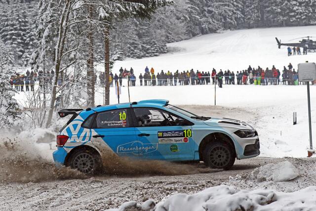 Chris Rosenberger und Sigi Schwarz im VW Polo R5 GTI. | Foto: Harald Illmer