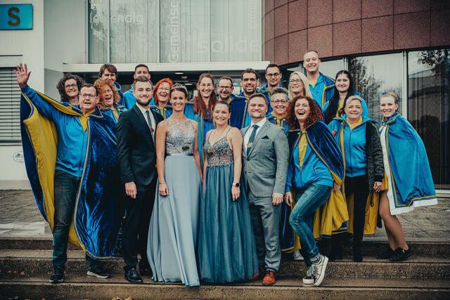 Bei den Faschingssitzungen am 8., 9. und 10. Februar im Veranstaltungssaal Asten führen Prinzessin Ines und Prinz Christoph durch das Programm. | Foto: Astna Gfrasta