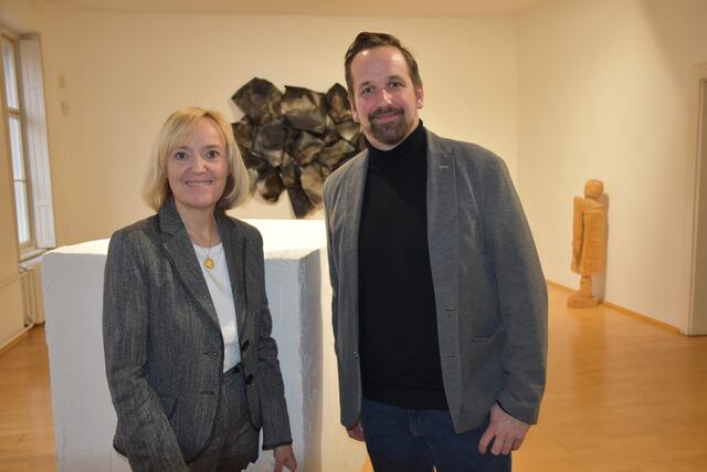 Der neue Obmann von LeibnitzKult, Gernot Kratzer, mit Helga Sams, die im Vorstand weiter mit ihrem Wissen und Engagement zur Verfügung steht. | Foto: Waltraud Fischer