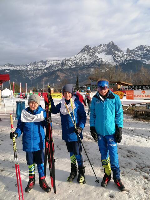 Der Biathlon-Nachwuchs in Saalfelden.